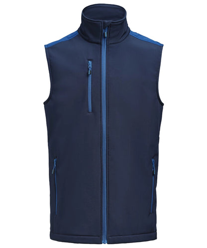 Softshell bodywarmer Printer Prime navy-blauw voorkant