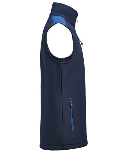 Softshell bodywarmer Printer Prime navy-blauw zijkant