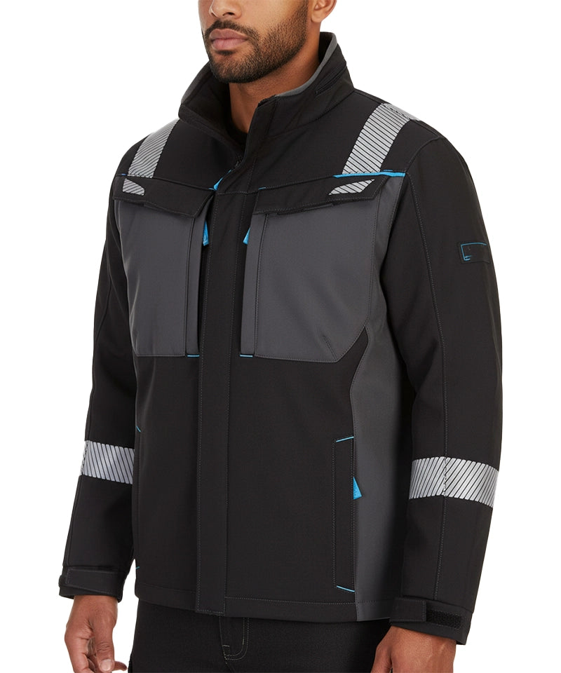 Vlamvertragende softshell antistatisch Portwest FR704 aan foto model