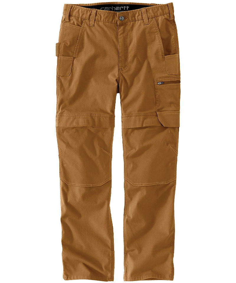 Carhartt stretch werkbroek 105074 bruin voorkant liggend