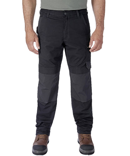 Carhartt stretch werkbroek 105074 voorkant zwart aan
