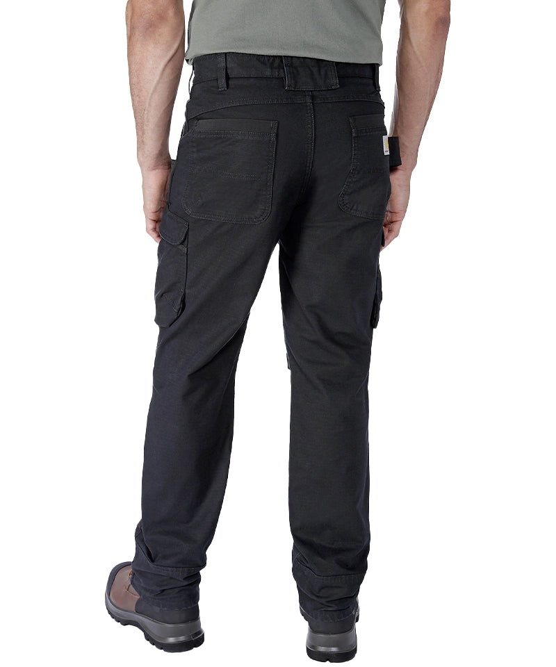 Carhartt stretch werkbroek 105072 achterkant aan zwart