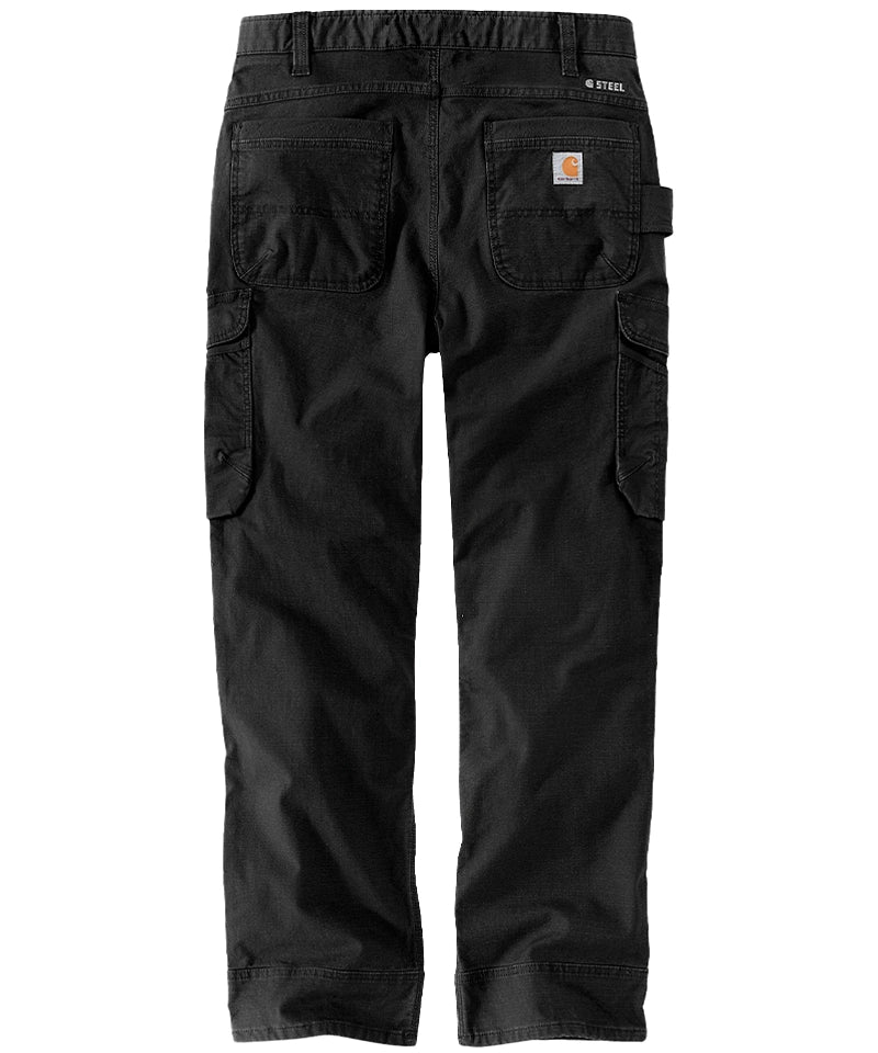 Carhartt stretch werkbroek 105072 achterkant liggend zwart