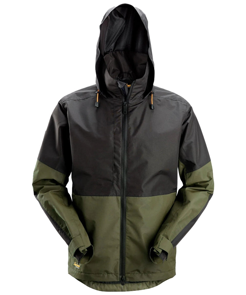 Snickers waterdichte Shell jas 1304 groen voorkant