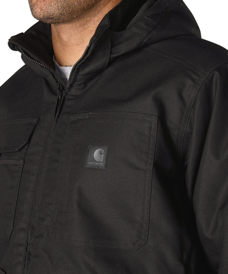 Carhartt Steel Braddock jas 107192 logo zwart