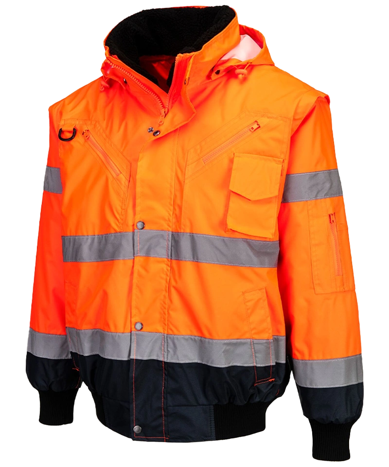 Portwest high-visibility 3 in 1 jas Oranje C465 zijkant