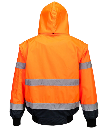 Portwest high-visibility 3 in 1 jas Oranje C465 achterkant