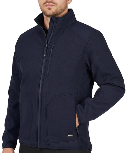 Werkjas Dassy Sintra aan foto model navy