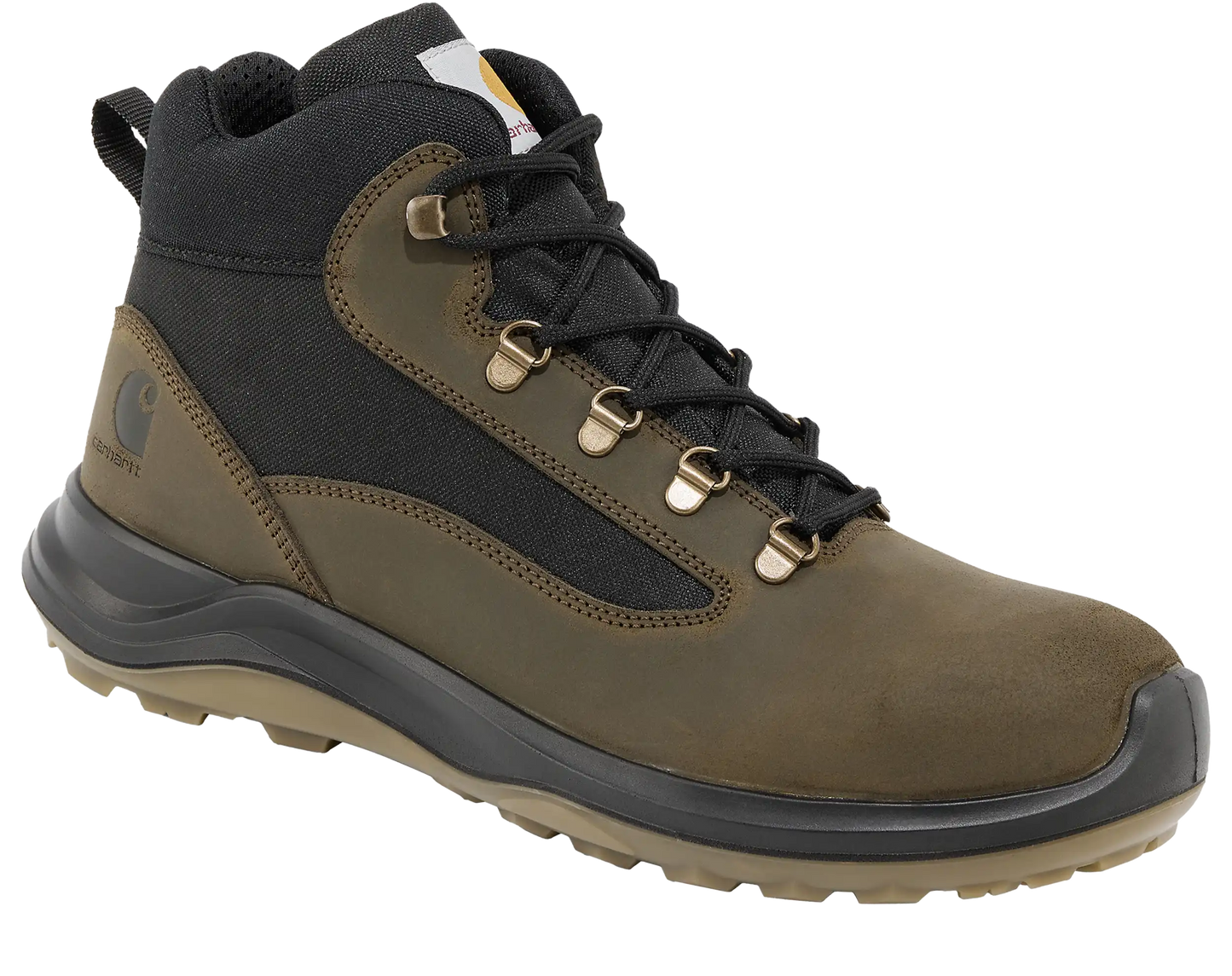 Carhartt werkschoenen Belmont groen S3L zijkant schuin