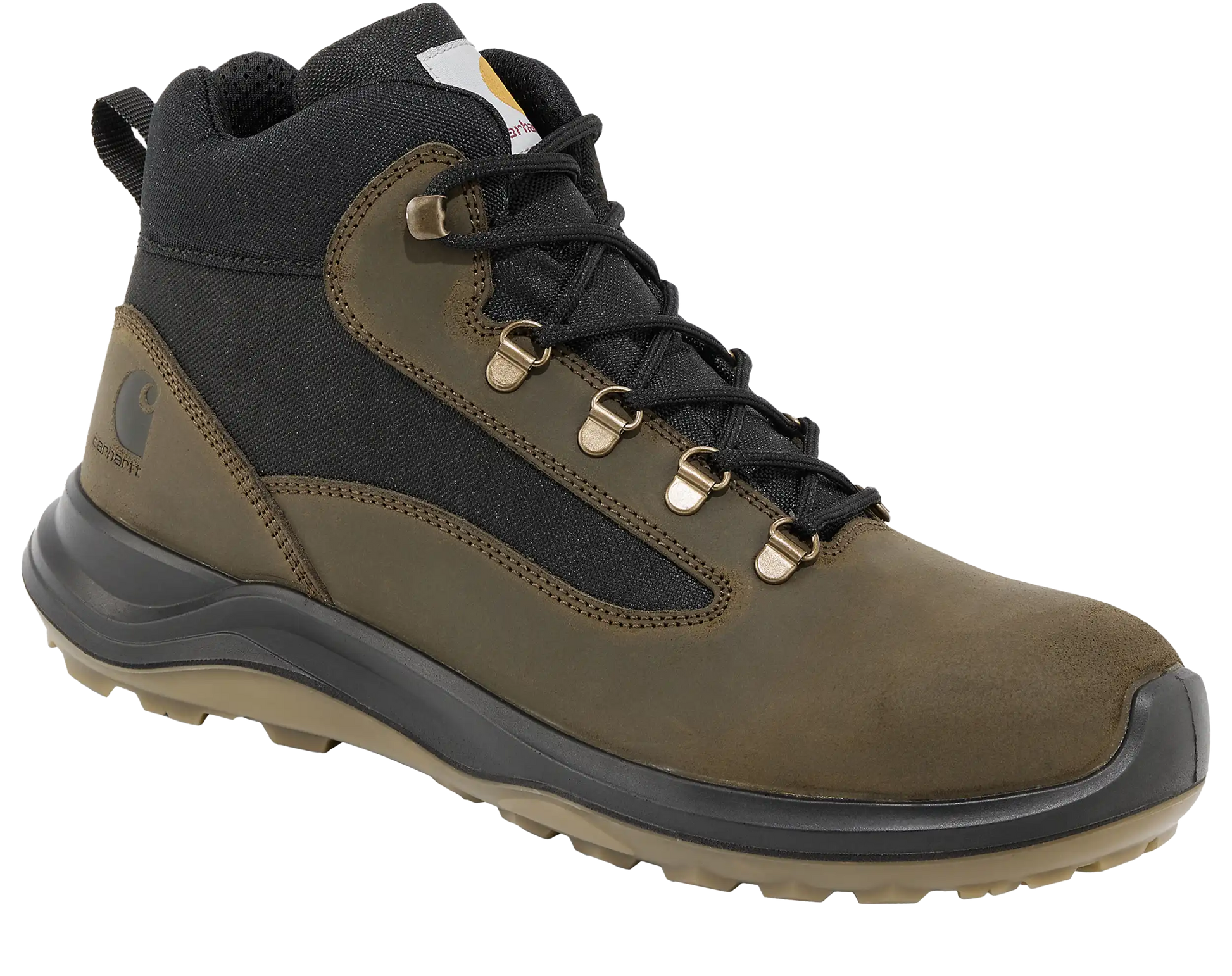 Carhartt werkschoenen Belmont groen S3L zijkant schuin