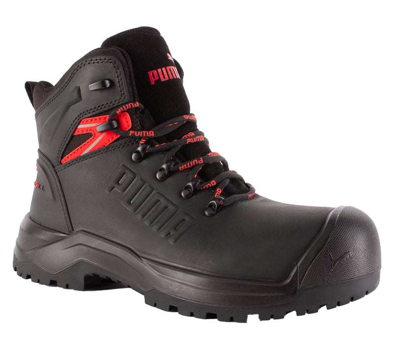 Puma werkschoenen IRON HD BLK MID S3S SR 63274 neus