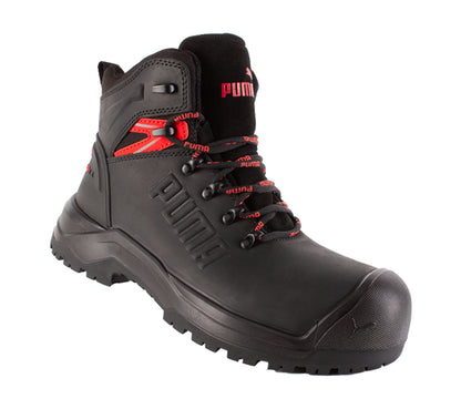 Puma werkschoenen IRON HD BLK MID S3S SR 63274 schuin