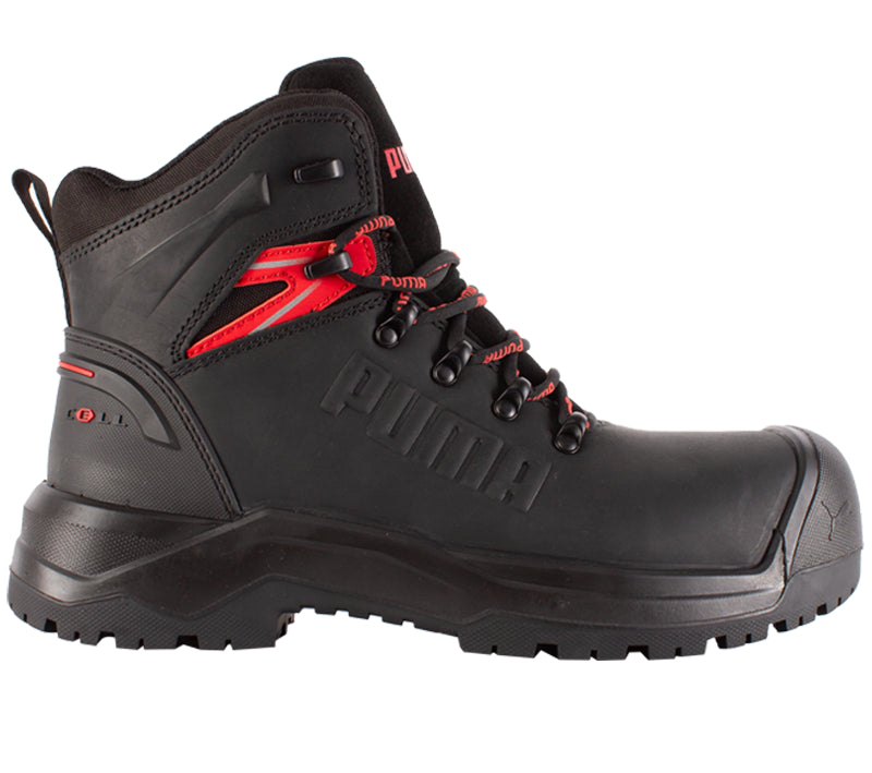 Puma werkschoenen IRON HD BLK MID S3S SR 63274 voorkant