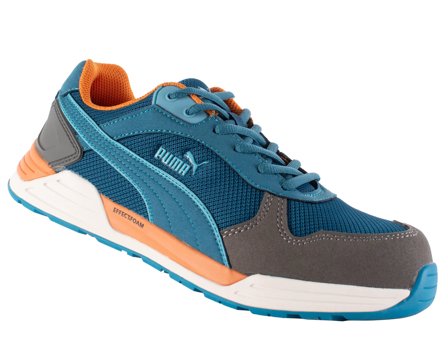 Puma werkschoenen Frontside Low S1P SRC HRO 64464 schuin, met effect zoom zool