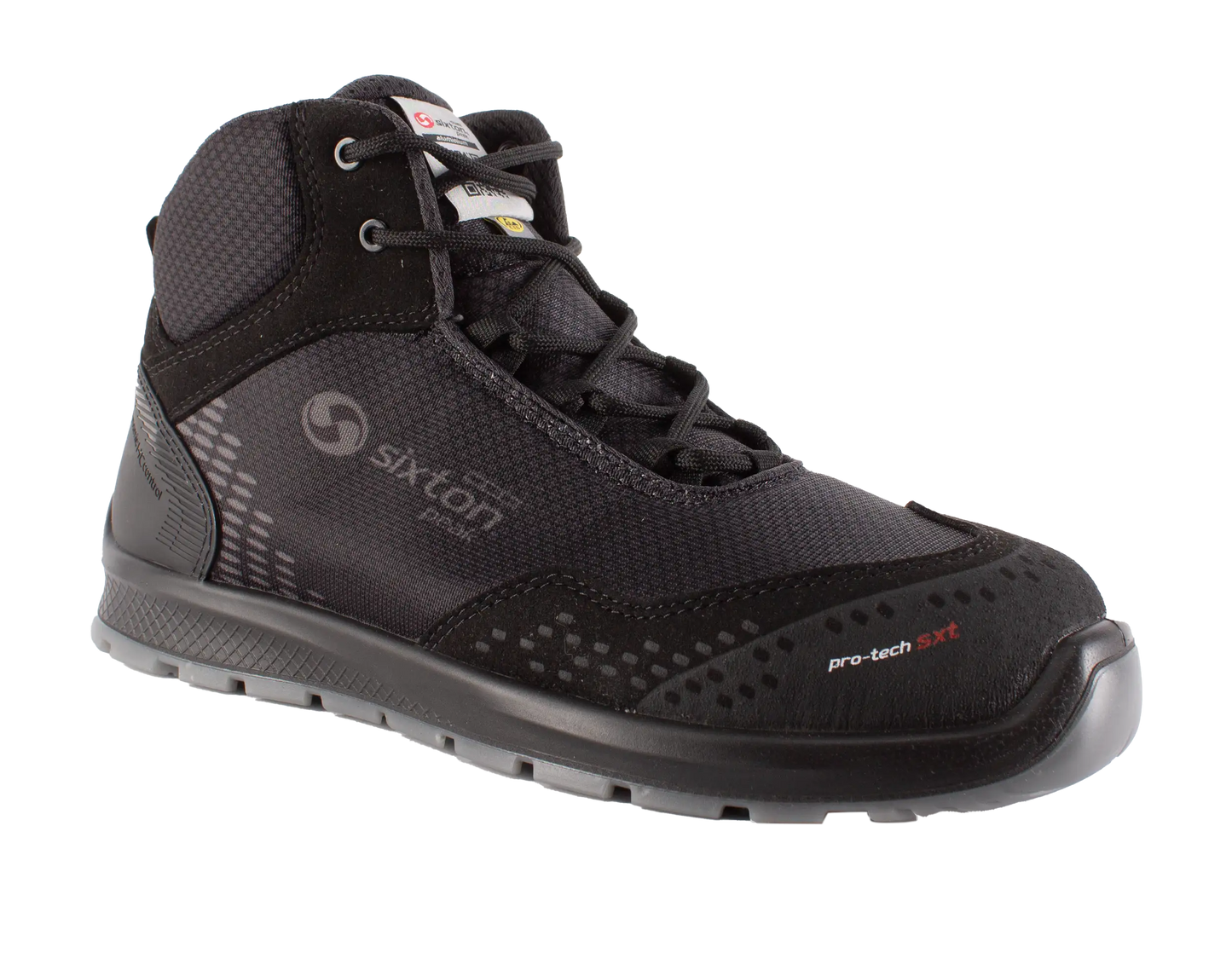 Sixton werkschoenen S3 SRC ESD Auckland Hoog details neus