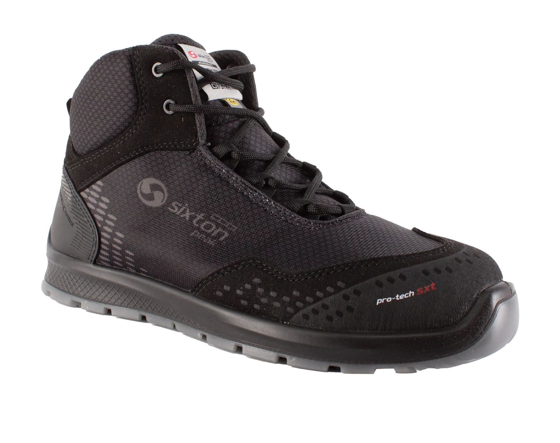 Sixton werkschoenen S3 SRC ESD Auckland Hoog details neus