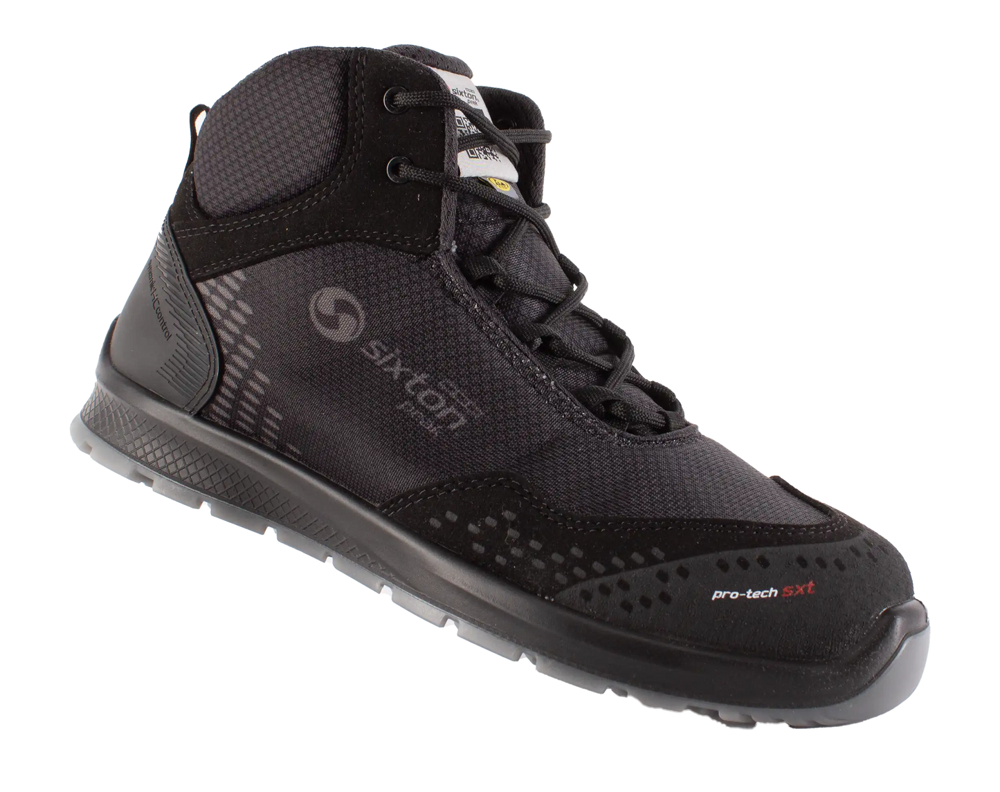Sixton werkschoenen S3 SRC ESD Auckland Hoog schuin 