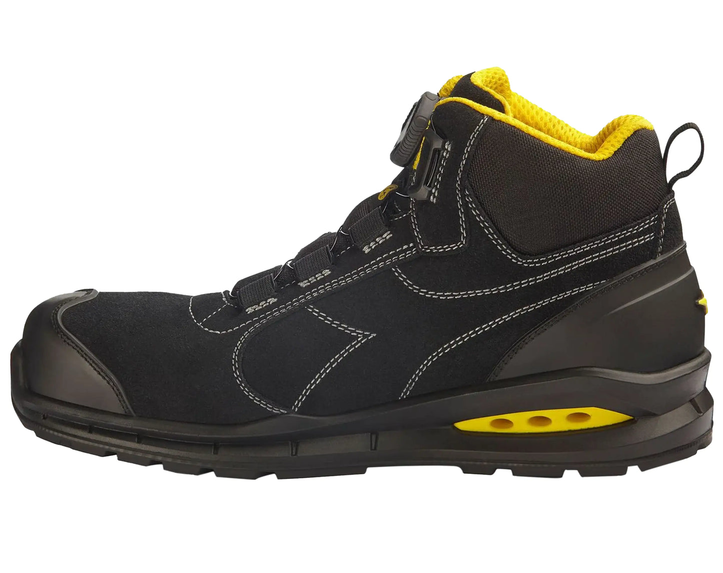 Werkschoenen diadora 182533, zwart met geel, binnenkant