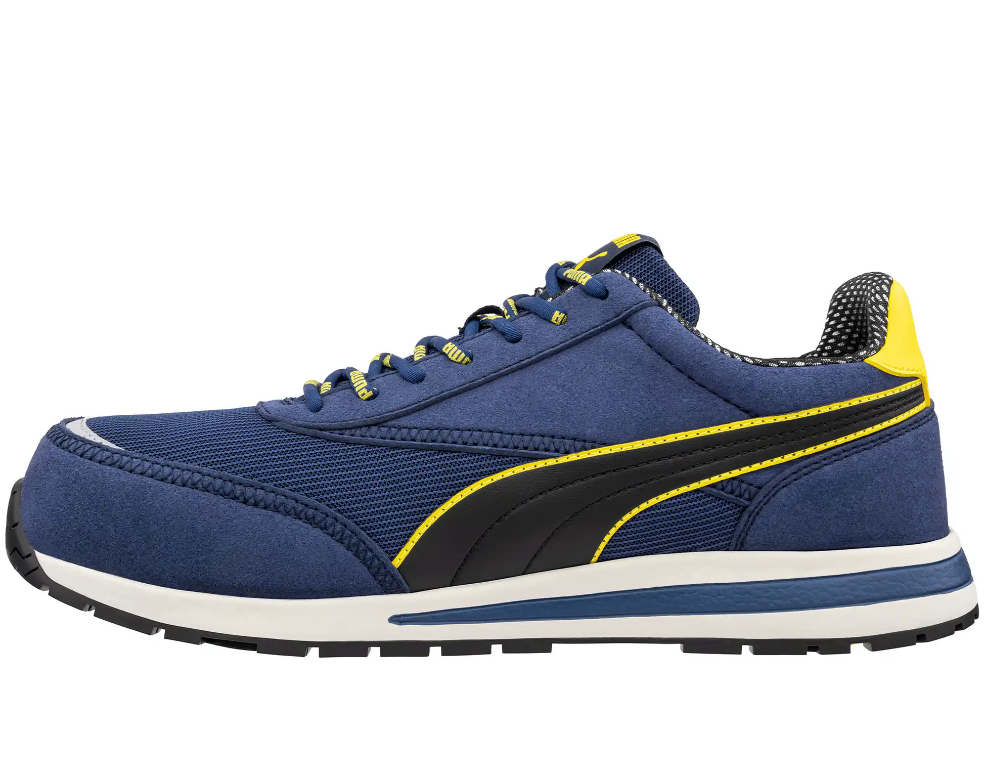 Puma werkschoenen Rider blue SB zijkant links