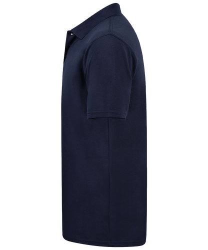 Back to Basics Basic Poloshirt Tony navy zijkant