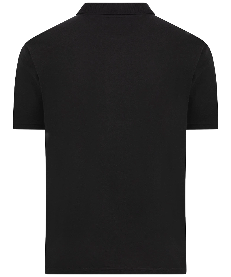 Back to Basics Basic Poloshirt Tony zwart achterkant