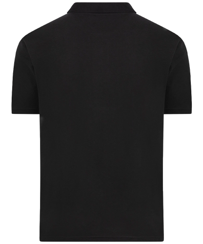 Back to Basics Basic Poloshirt Tony zwart achterkant