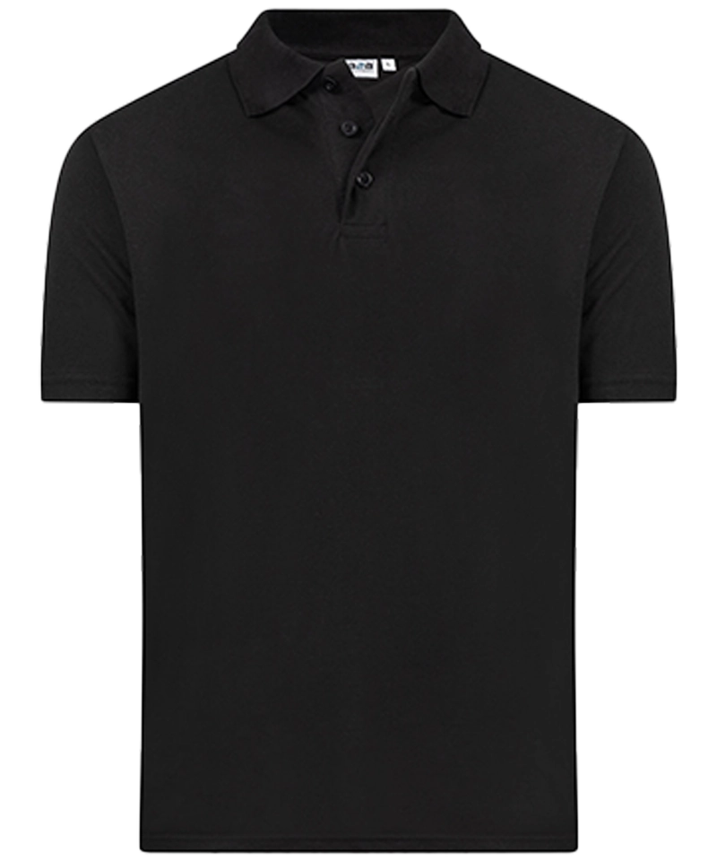 Back to Basics Basic Poloshirt Tony zwart voorkant