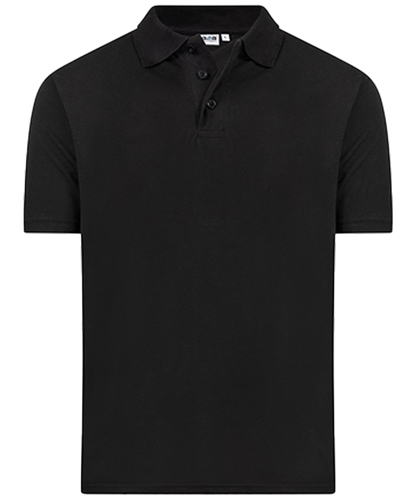 Back to Basics Basic Poloshirt Tony zwart voorkant