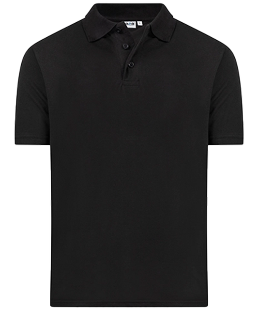 Back to Basics Basic Poloshirt Tony zwart voorkant