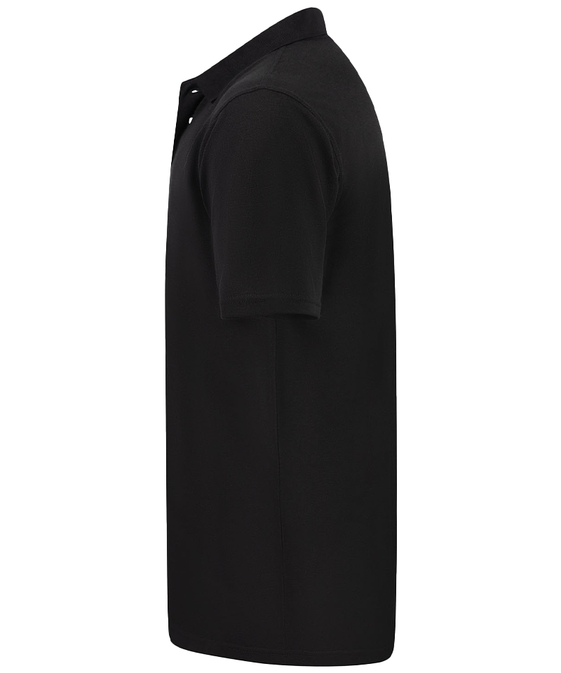 Back to Basics Basic Poloshirt Tony zwart zijkant