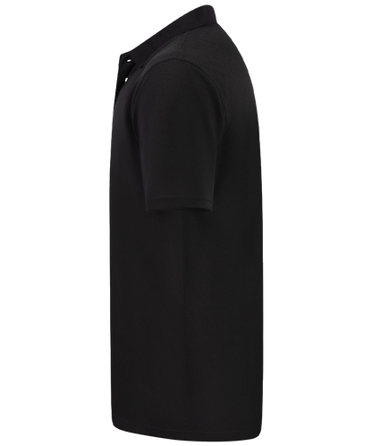 Back to Basics Basic Poloshirt Tony zwart zijkant