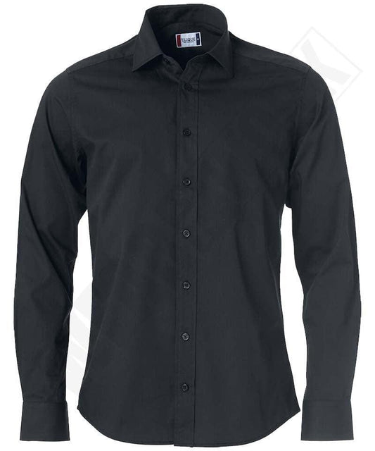 Clique overhemd Clark zwart
