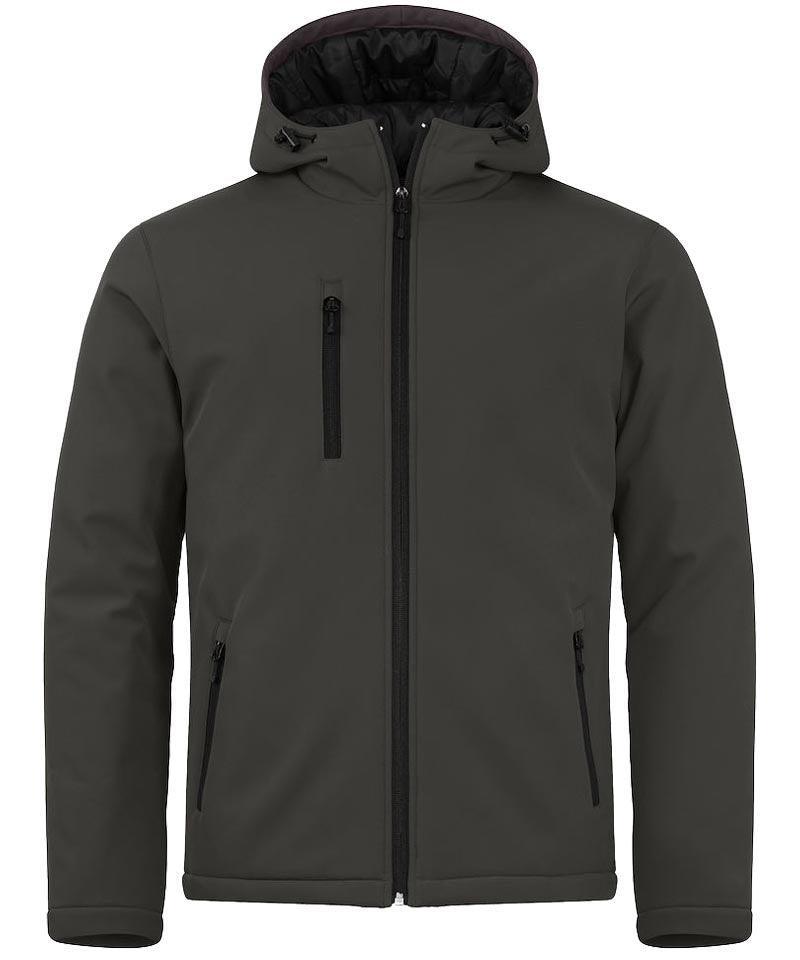 Softshell Clique gevoerd capuchon grijs