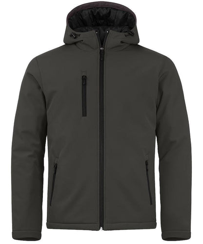 Softshell Clique gevoerd capuchon grijs