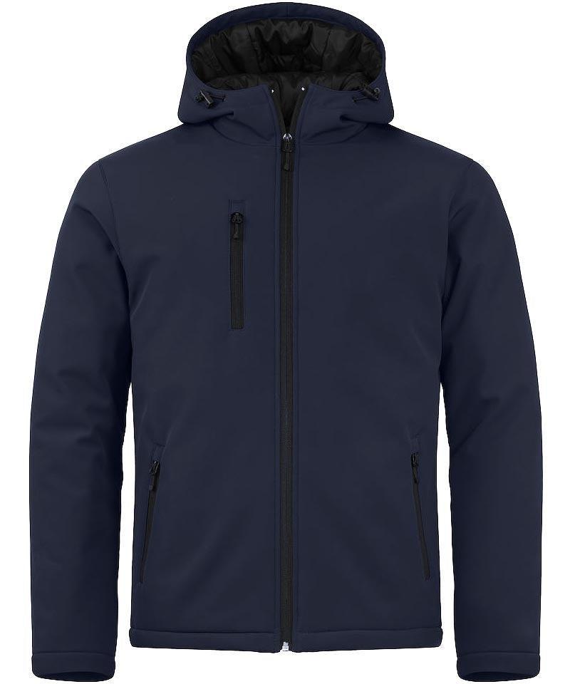 Softshell Clique gevoerd capuchon navy