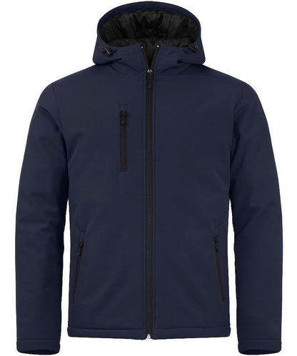 Softshell Clique gevoerd capuchon navy