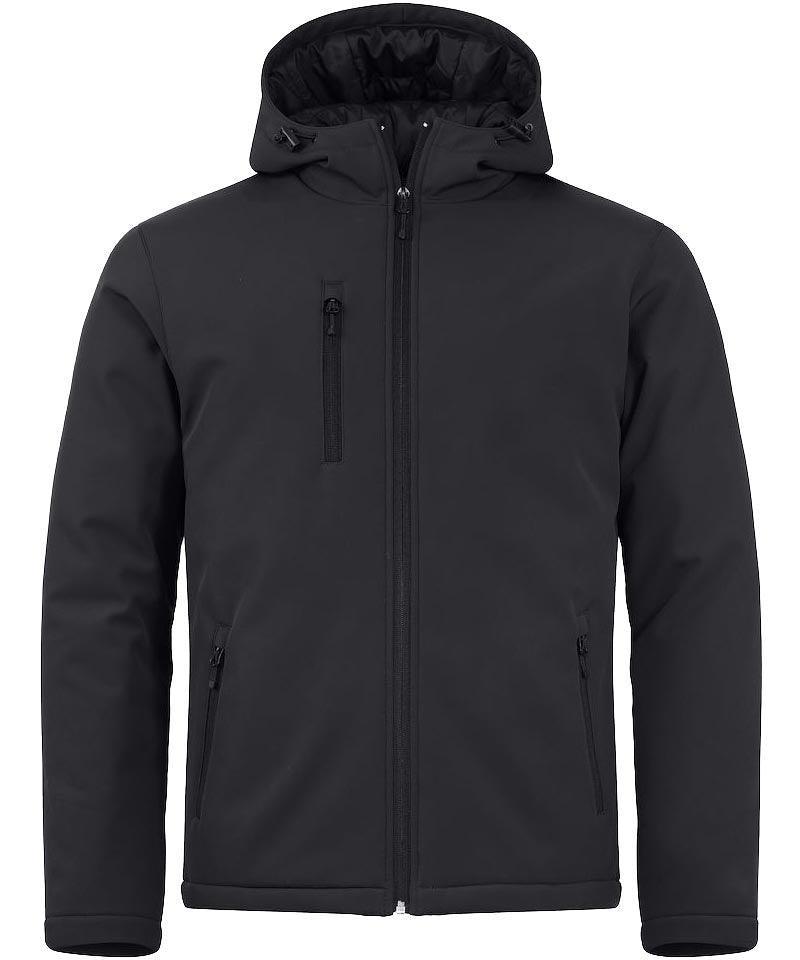 Softshell Clique gevoerd capuchon zwart