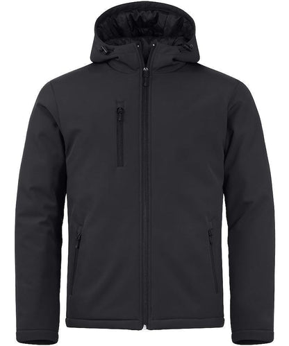 Softshell Clique gevoerd capuchon zwart