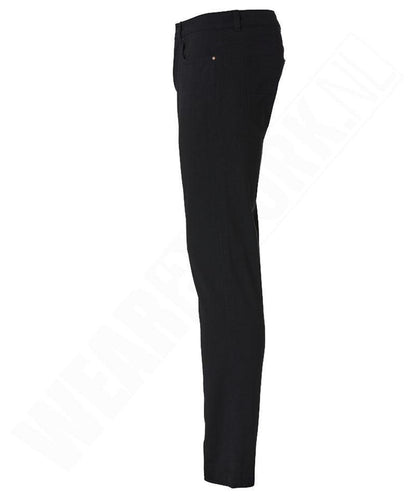 Stretch werkbroek Clique heren zwart zijkant
