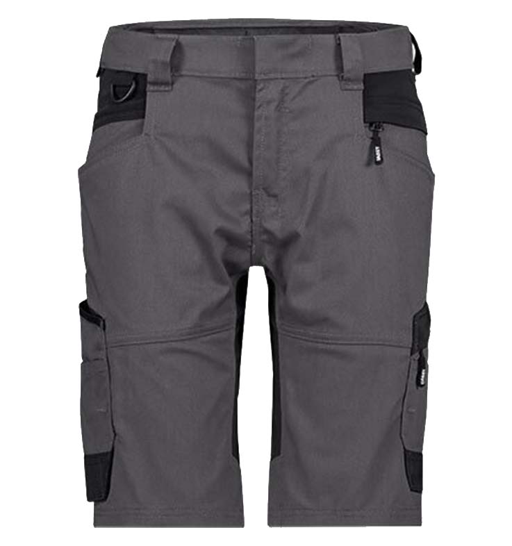 Dames stretch korte werkbroek Dassy Axis grijs