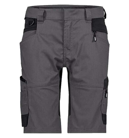Dames stretch korte werkbroek Dassy Axis grijs