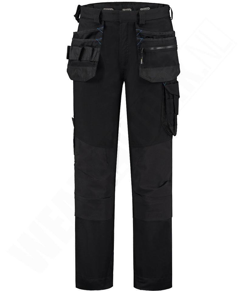 Werkbroek Dassy stretch Flux zwart