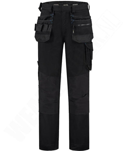 Werkbroek Dassy stretch Flux zwart