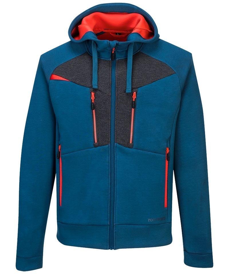 Vest met capuchon Portwest DX472 Blauw rood voorkant