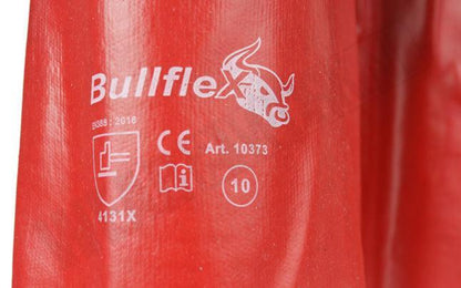 Werkhandschoenen PVC rood 40 cm 10373 normering