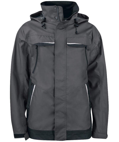 Projob gevoerde werkjas 4441 grijs voorkant