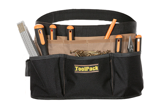 gereedschapshouder toolpack gevuld gouden schroeven