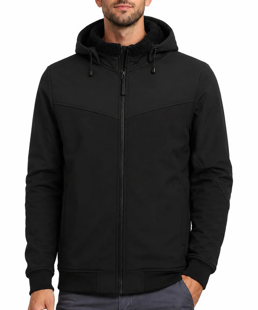 Gevoerde softshell jas Oxford Helly Hansen zwart aan model