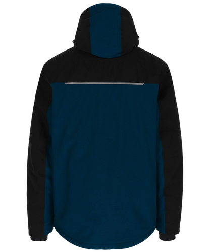 Herock Gevoerde winterjas Orion zwart navy achterkant