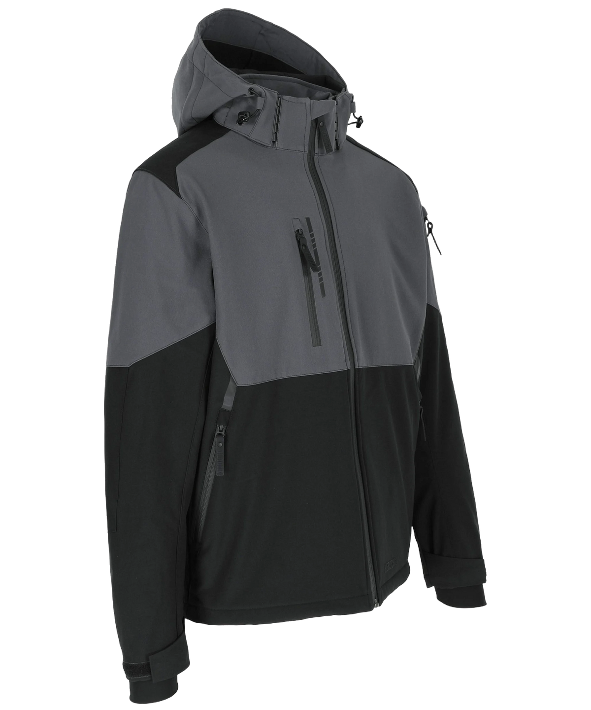 Herock Stretch softshell jas Ragnar grijs zwart rechts